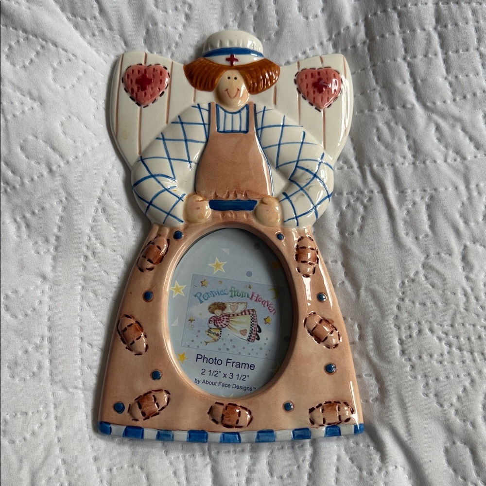 Angel Themed Ceramic Photo Frame